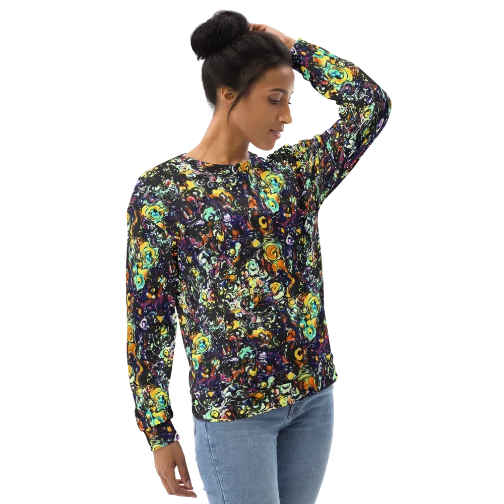 Dark Matter Bloom on Sweatshirt — Right Front