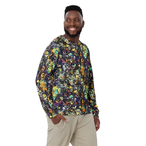 Dark Matter Bloom on a Sweatshirt