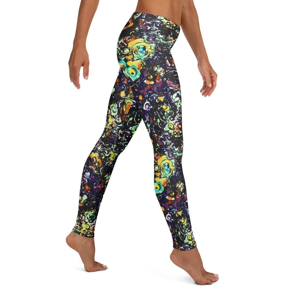 Dark Matter Bloom on Leggings — Right