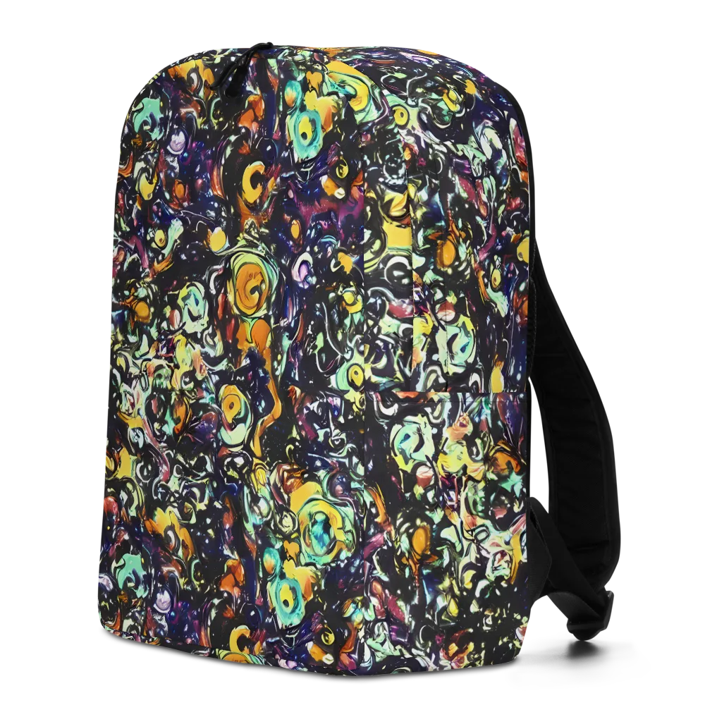 Dark Matter Bloom on Minimalist Backpack — Left