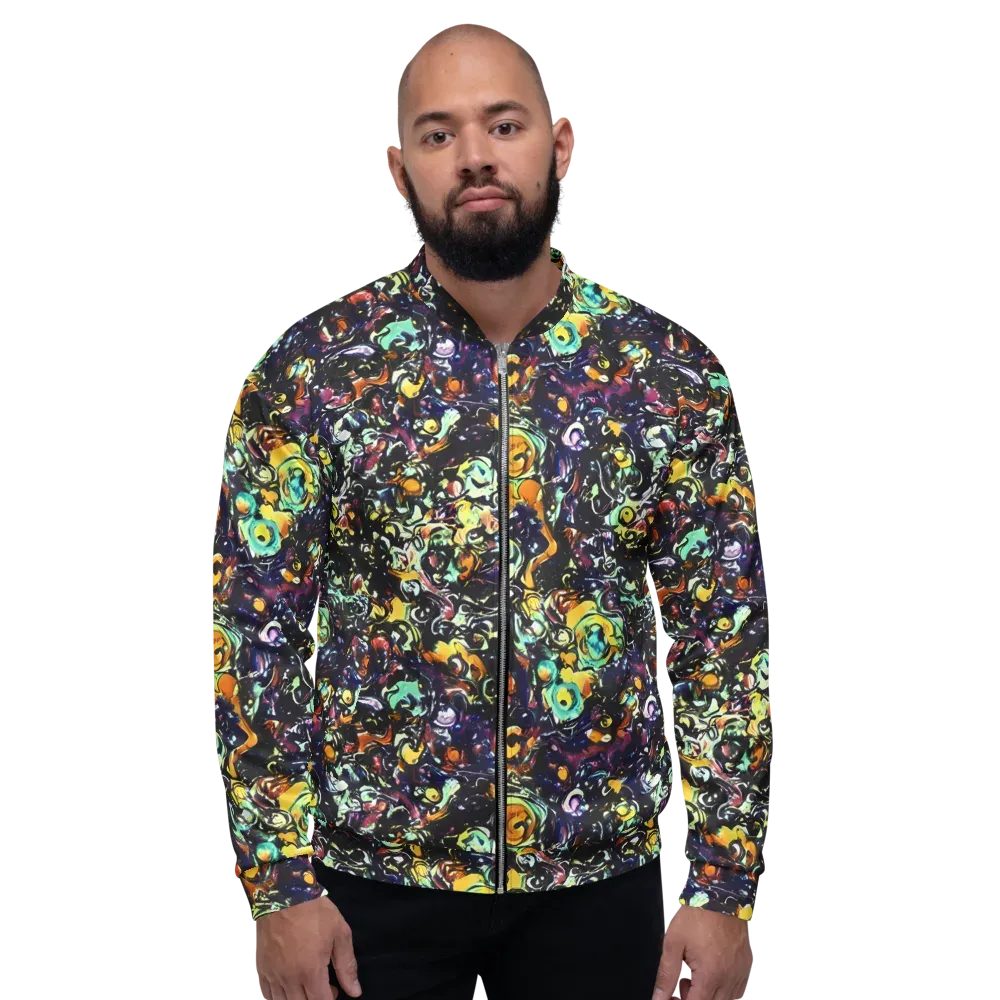 Dark Matter Bloom on Bomber Jacket — Front