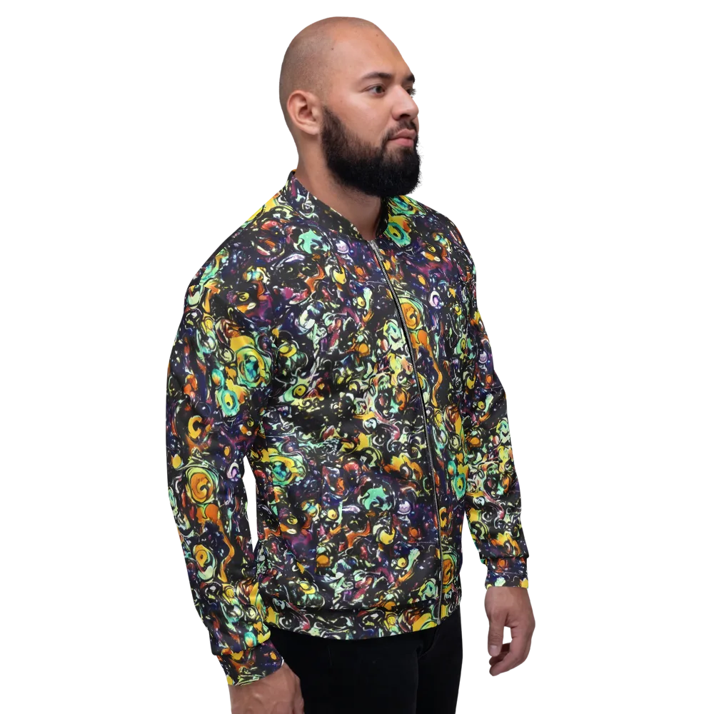 Dark Matter Bloom on Bomber Jacket — Right