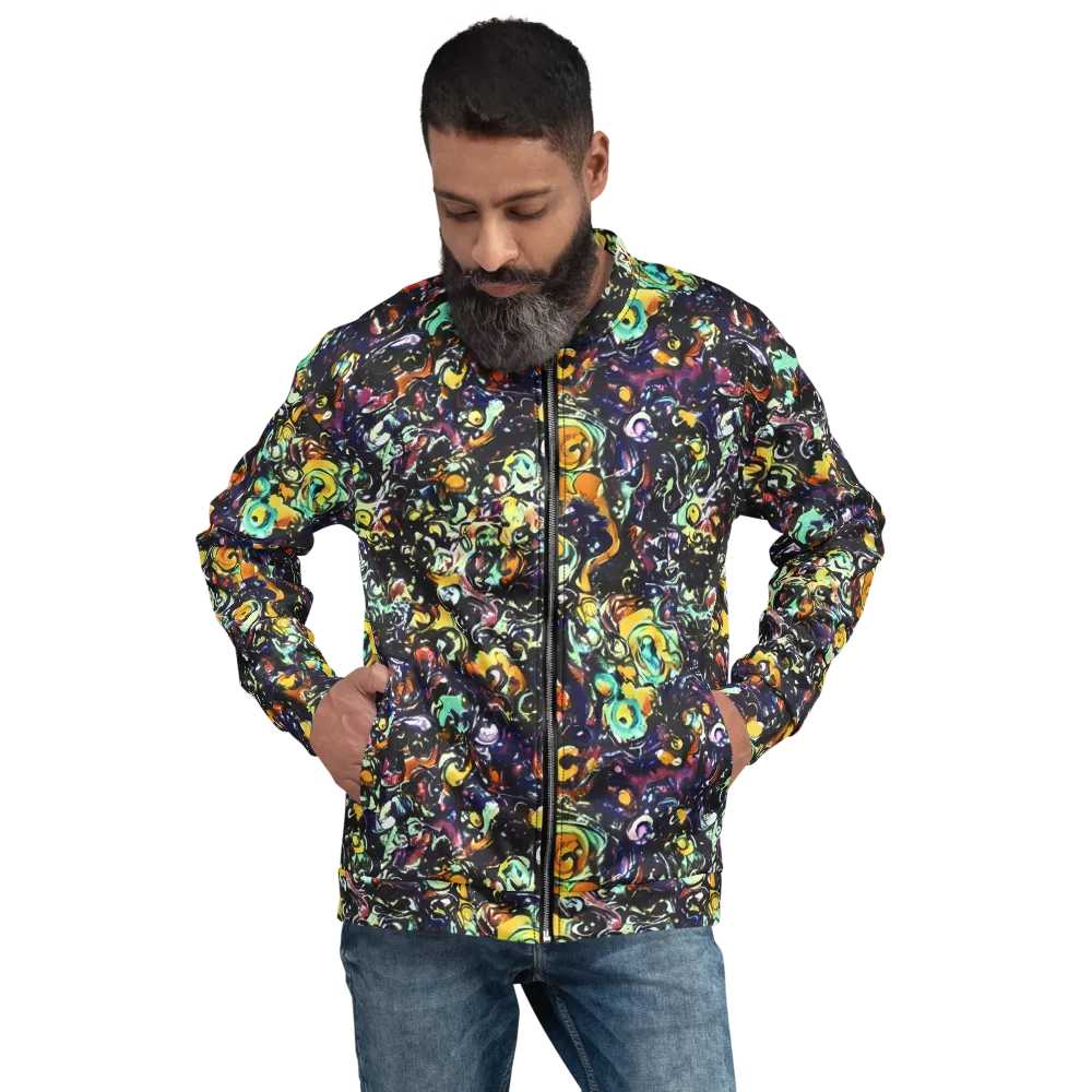 Dark Matter Bloom on Bomber Jacket — Front
