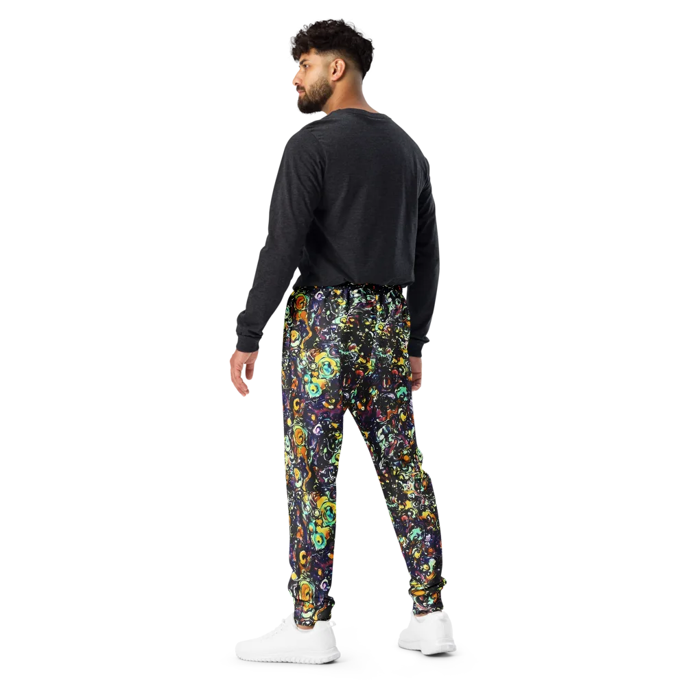 Dark Matter Bloom on Men's Joggers — Back