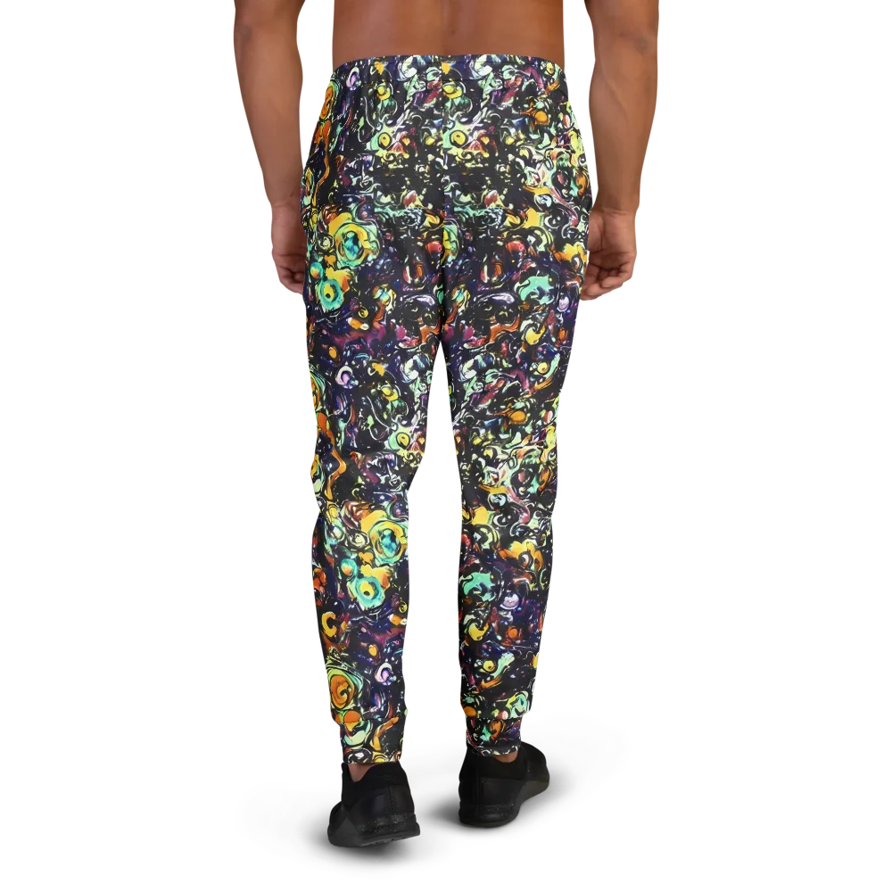 Dark Matter Bloom on Men's Joggers — Back