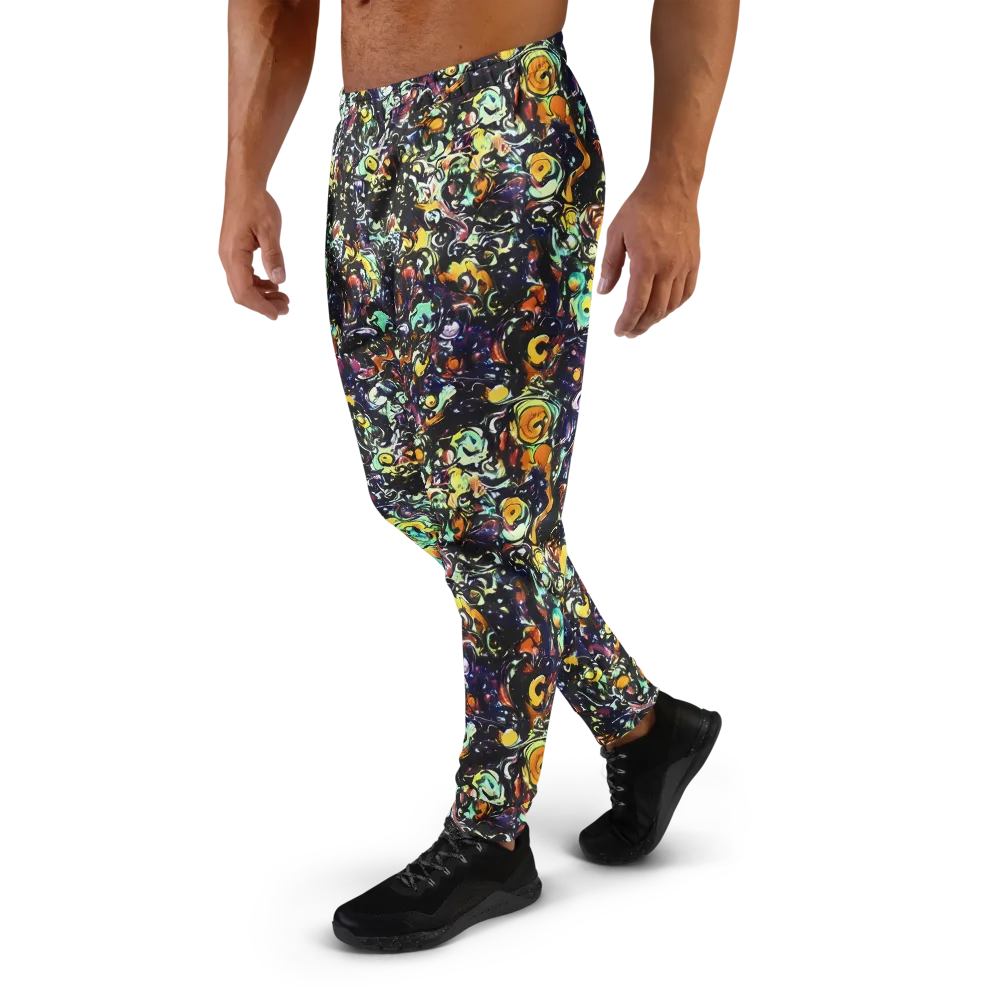 Dark Matter Bloom on Men's Joggers — Left