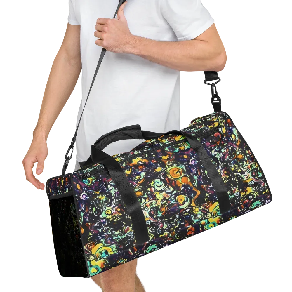 Dark Matter Bloom on Duffle Bag — Right Front