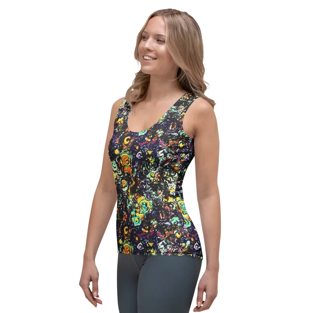 Dark Matter Bloom on Women's Tank Top — Left Front