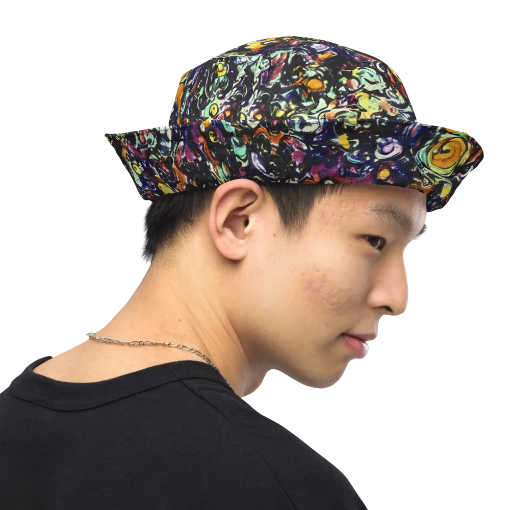 Dark Matter Bloom on Reversible Bucket Hat — Right Outside