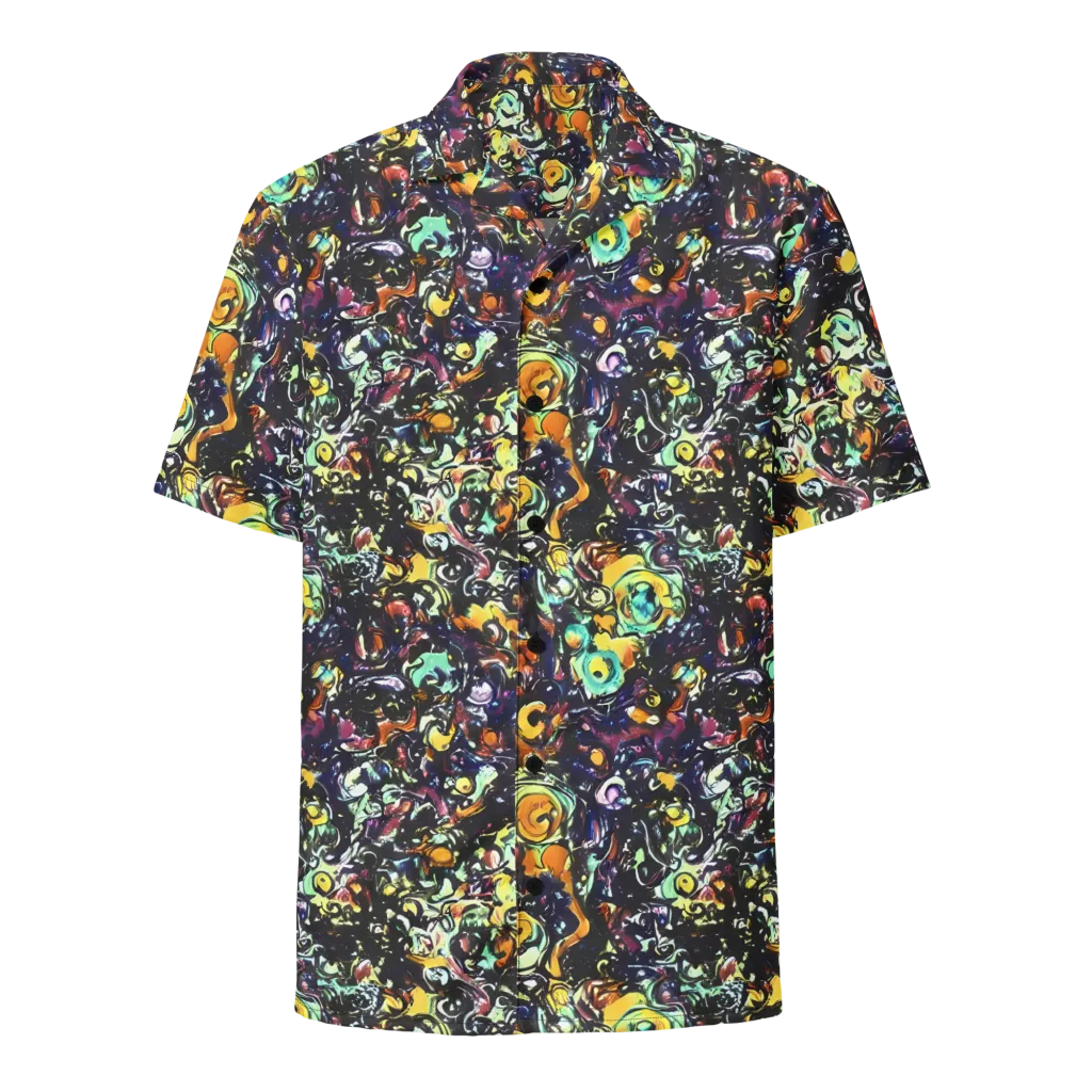 Dark Matter Bloom on Button Shirt — Front