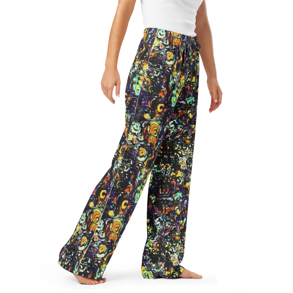 Dark Matter Bloom on Women's Pajama Pants — Right Front