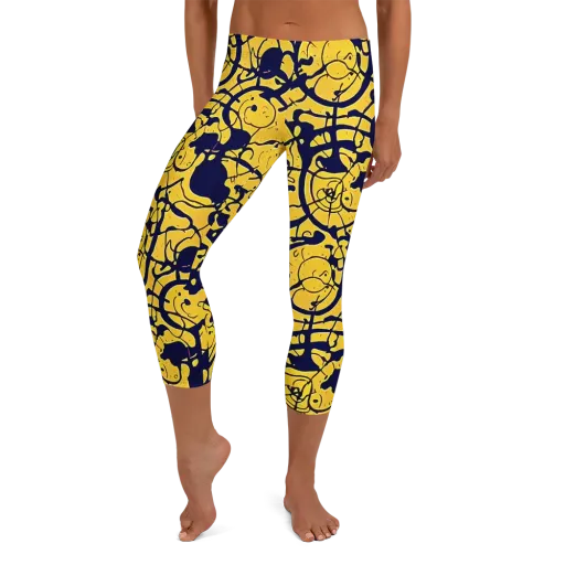 Golden Oddity on a Capri Leggings