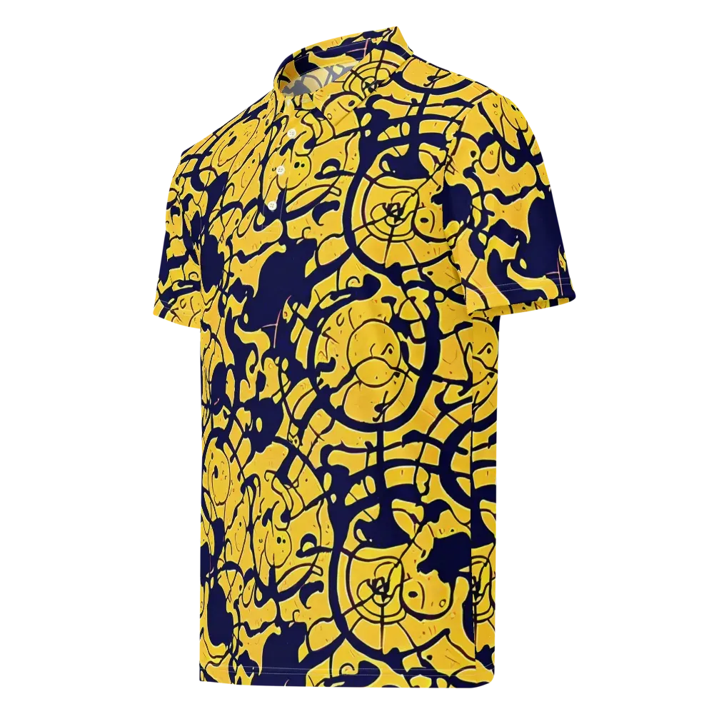 Golden Oddity on Men's Slim Fit Polo Shirt — Left Front