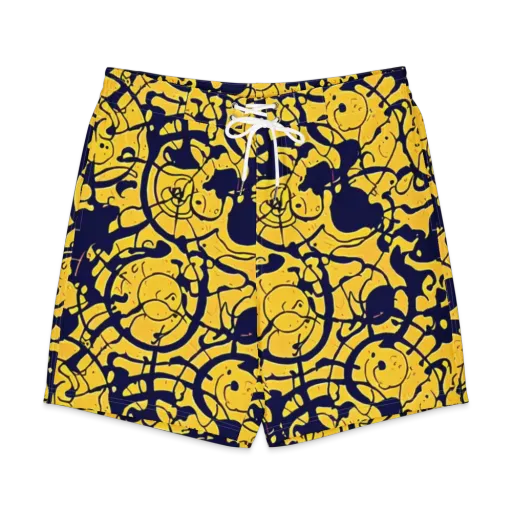 Golden Oddity on a Men's Board Shorts
