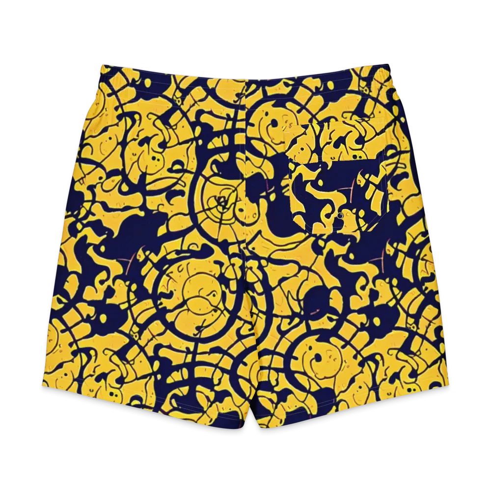 Golden Oddity on Men's Board Shorts — Back