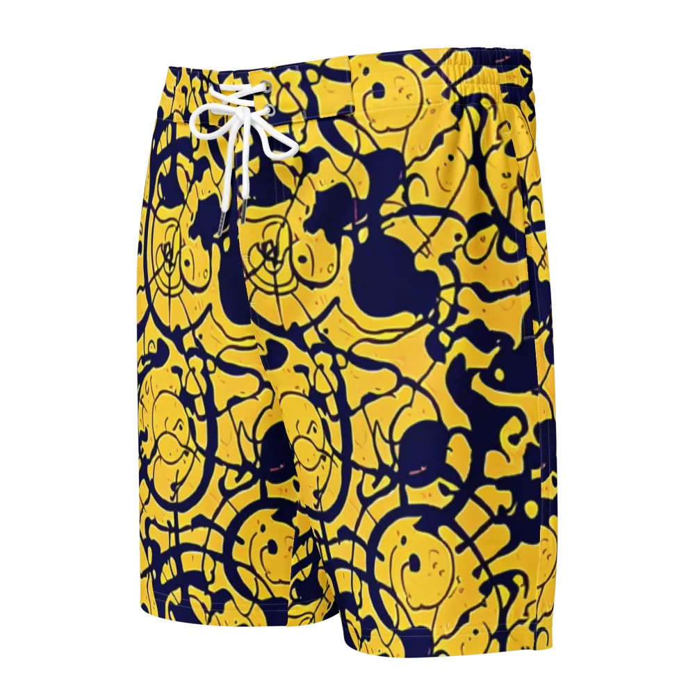 Golden Oddity on Men's Board Shorts — Front