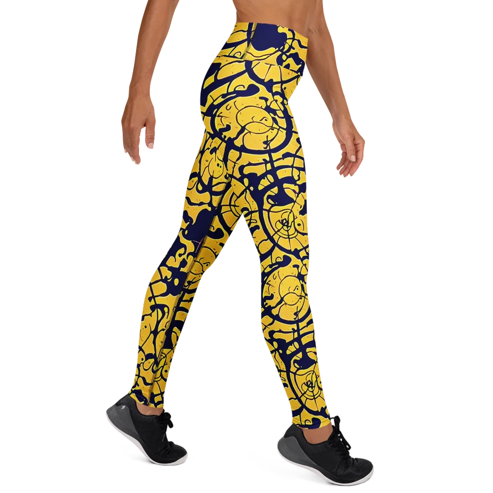 Golden Oddity on Yoga Leggings — Right