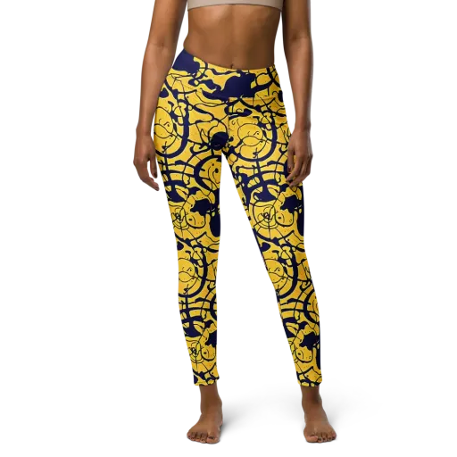 Golden Oddity on a Yoga Leggings