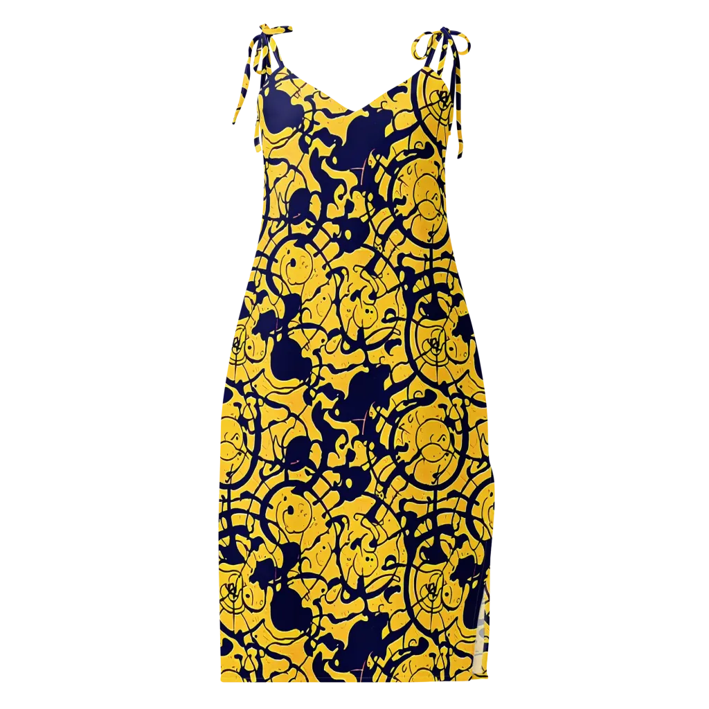 Golden Oddity on Slip Dress — Front