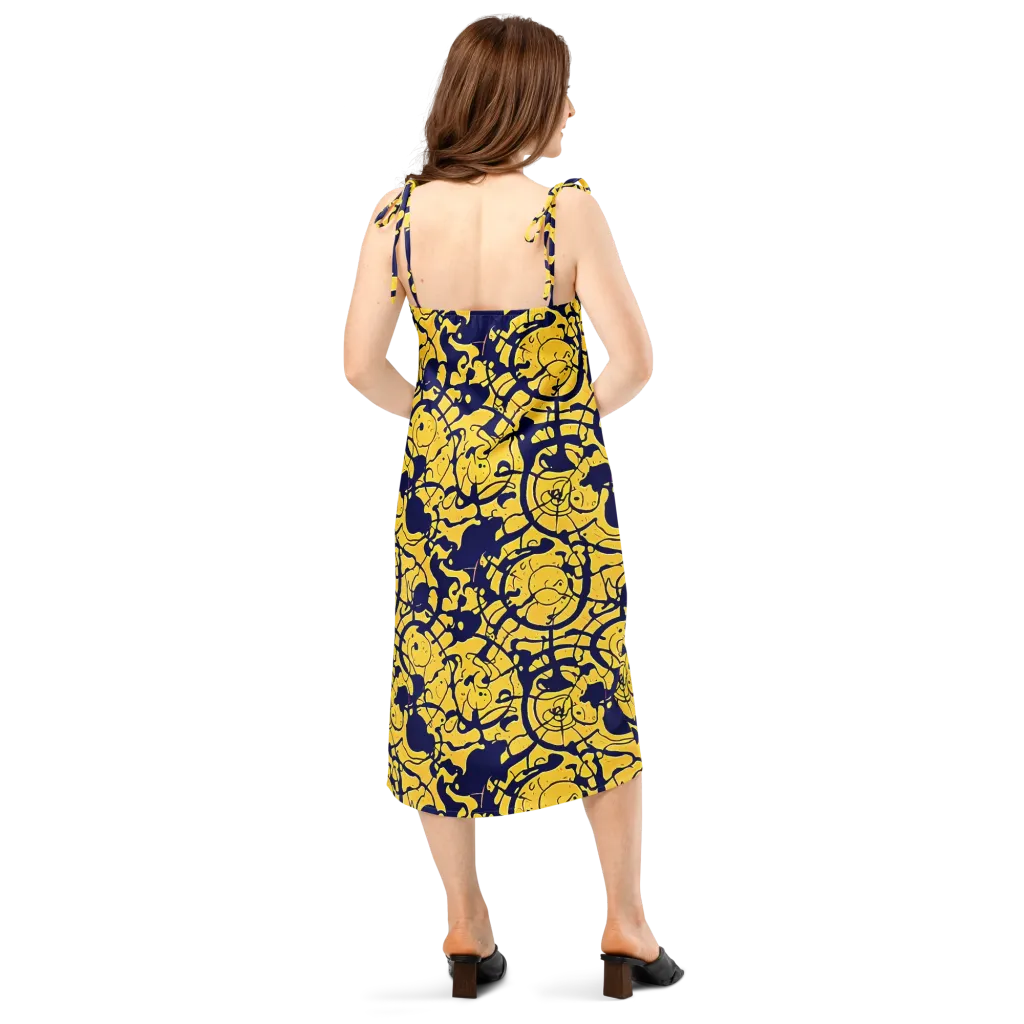 Golden Oddity on Slip Dress — Back
