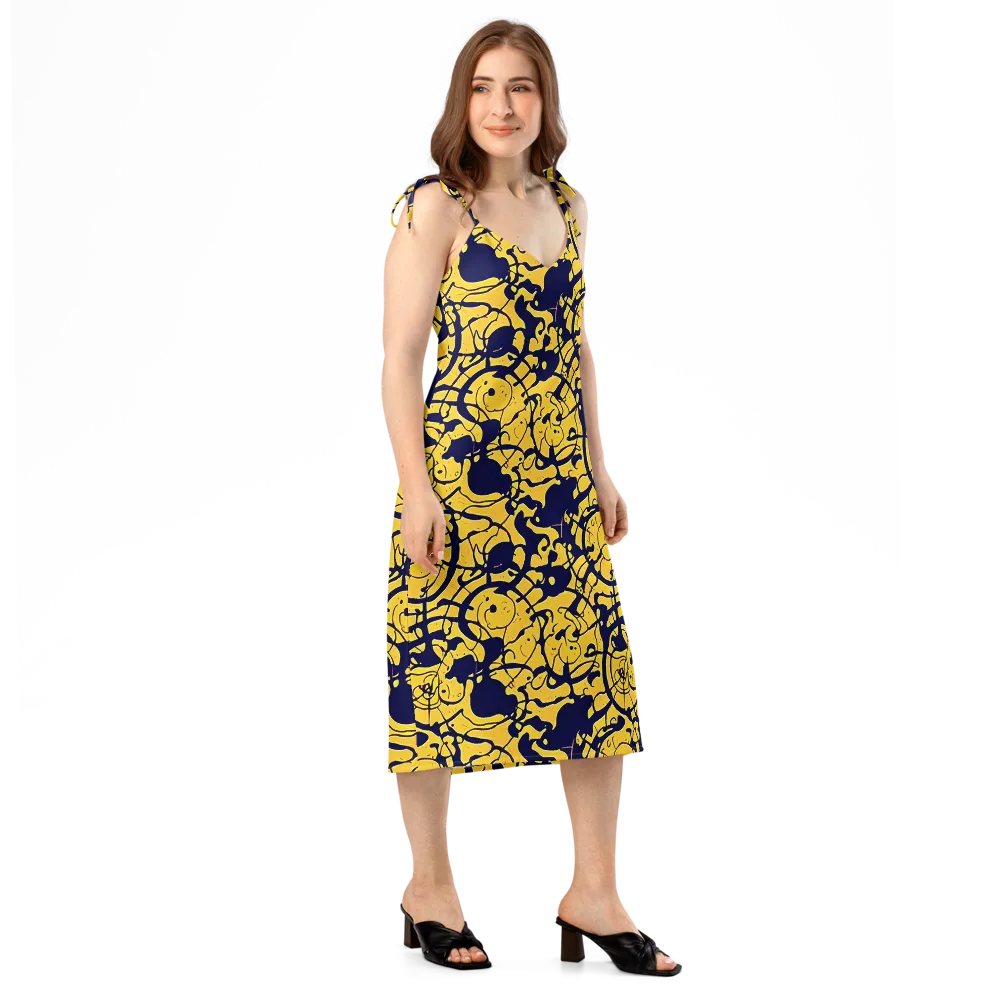 Golden Oddity on Slip Dress — Right Front