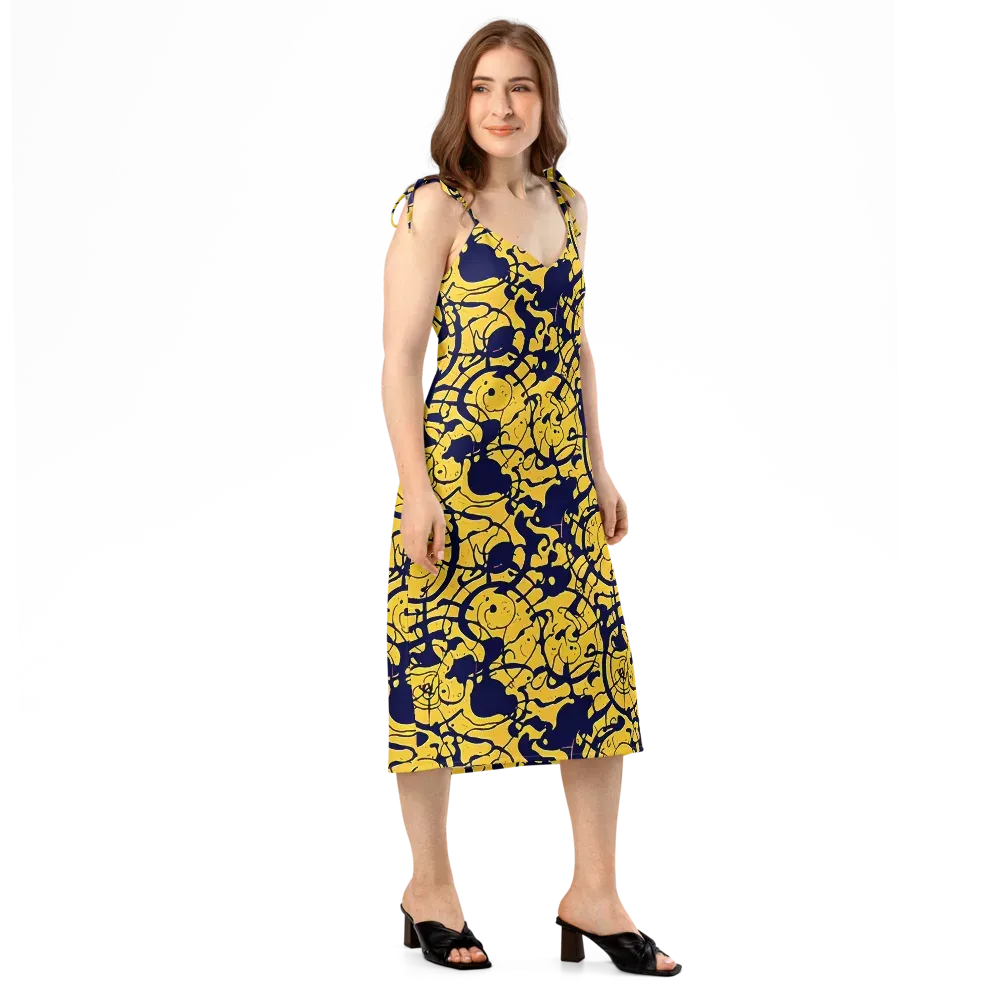 Golden Oddity on Slip Dress — Right Front