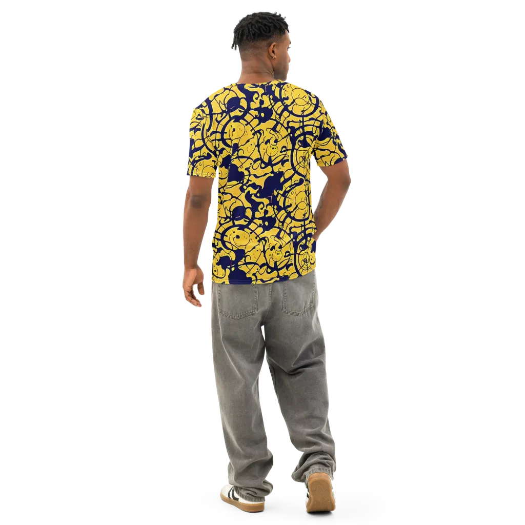 Golden Oddity on Men's Cotton Crew Neck T-Shirt — Back
