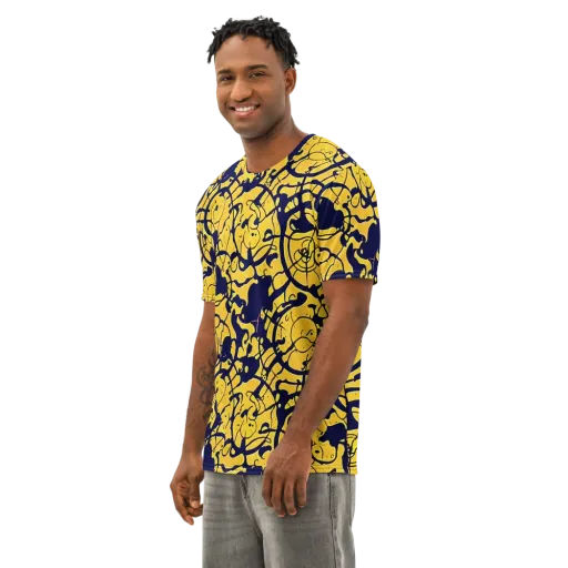 Golden Oddity on a Men's Cotton Crew Neck T-Shirt