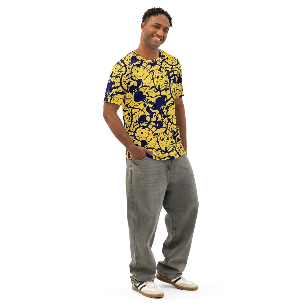 Golden Oddity on Men's Cotton Crew Neck T-Shirt — Right Front