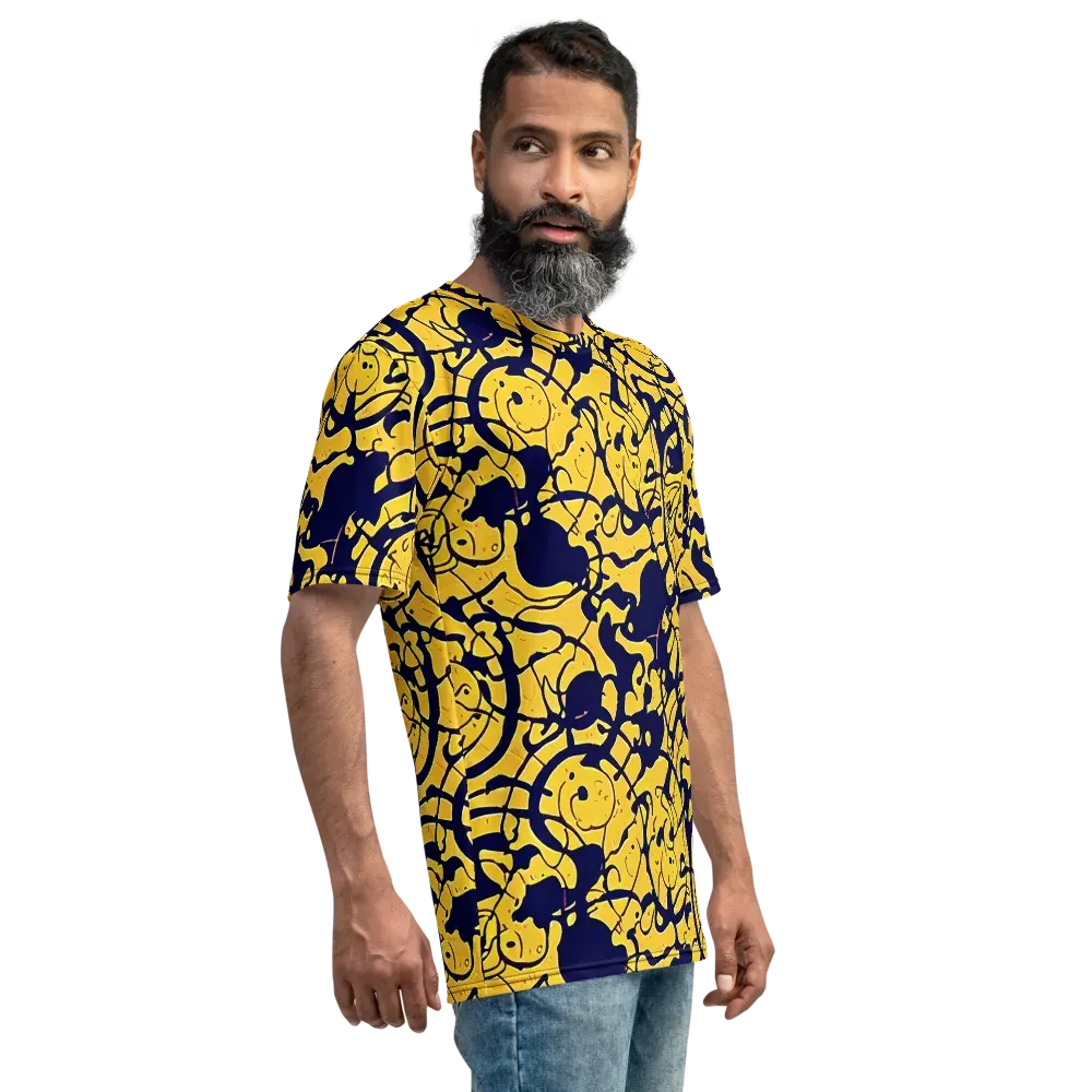 Golden Oddity on Men's Crew Neck T-Shirt — Right