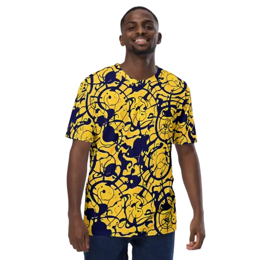 Golden Oddity on a Men's Crew Neck T-Shirt