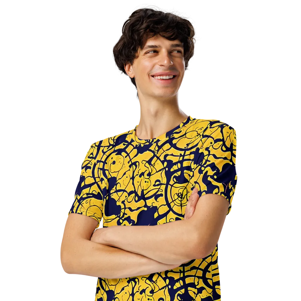 Golden Oddity on Men's Crew Neck T-Shirt — Left Front