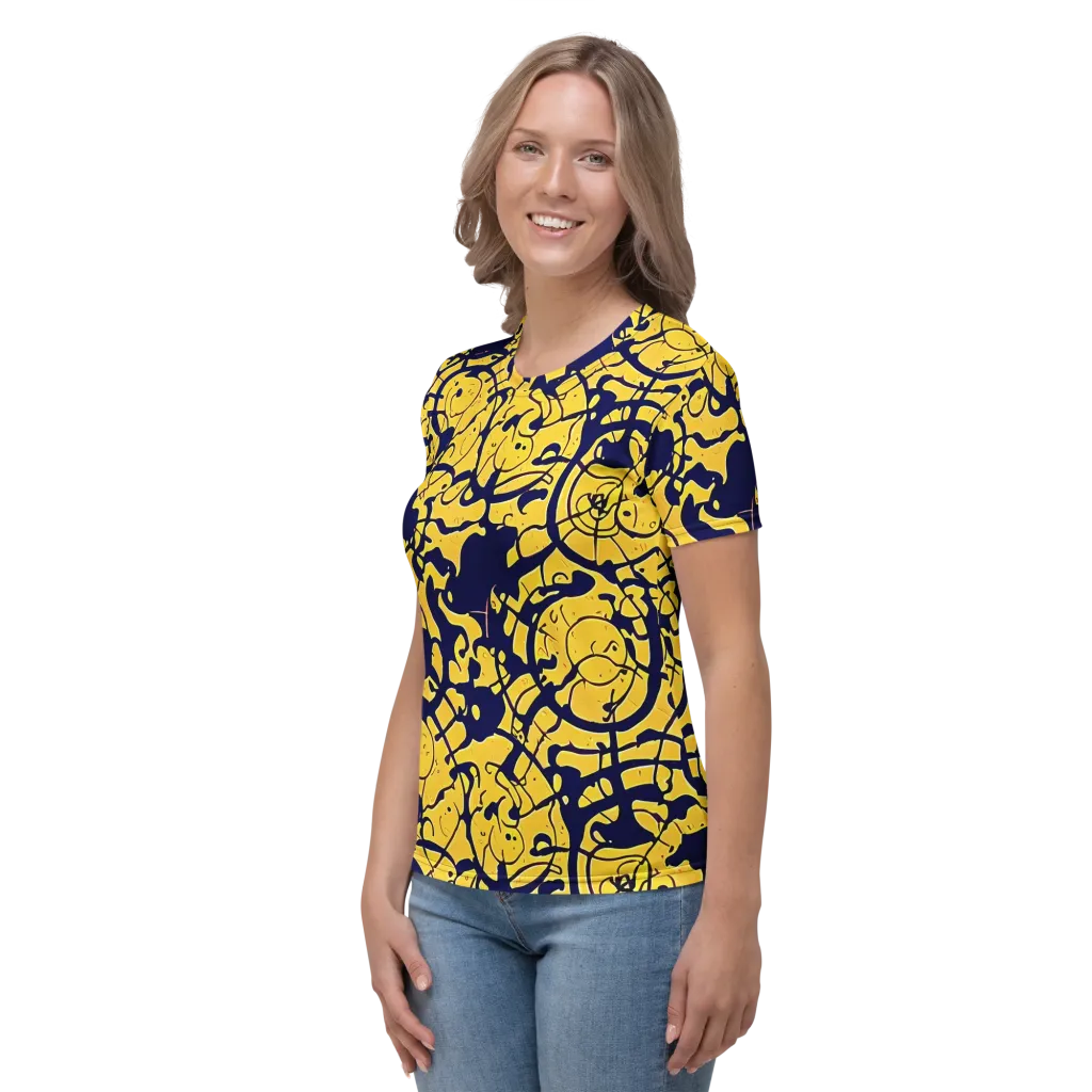 Golden Oddity on Women's Crew Neck T-Shirt — Left