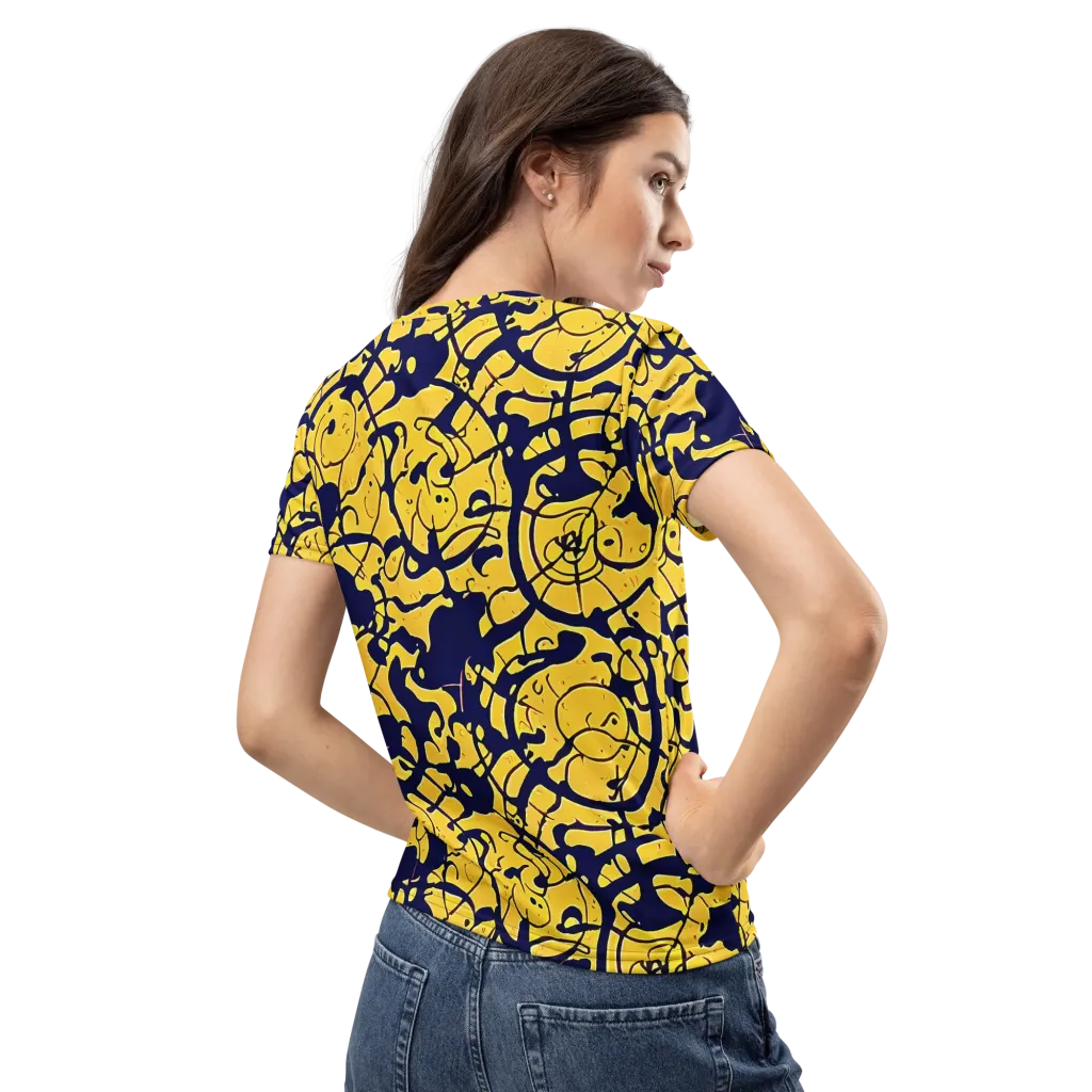 Golden Oddity on Women's Crew Neck T-Shirt — Back