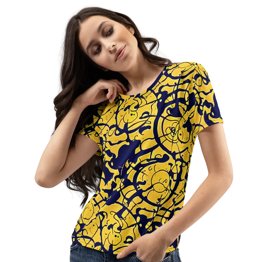 Golden Oddity on Women's Crew Neck T-Shirt — Left Front