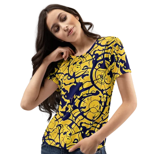 Golden Oddity on a Women's Crew Neck T-Shirt