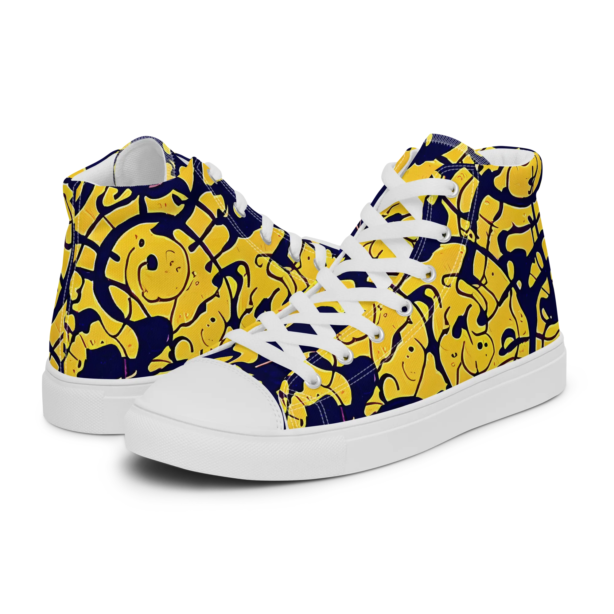 Golden Oddity on Women's High Top Canvas Shoes — Left