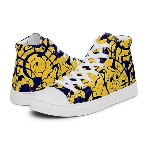 Golden Oddity on a Women's High Top Canvas Shoes