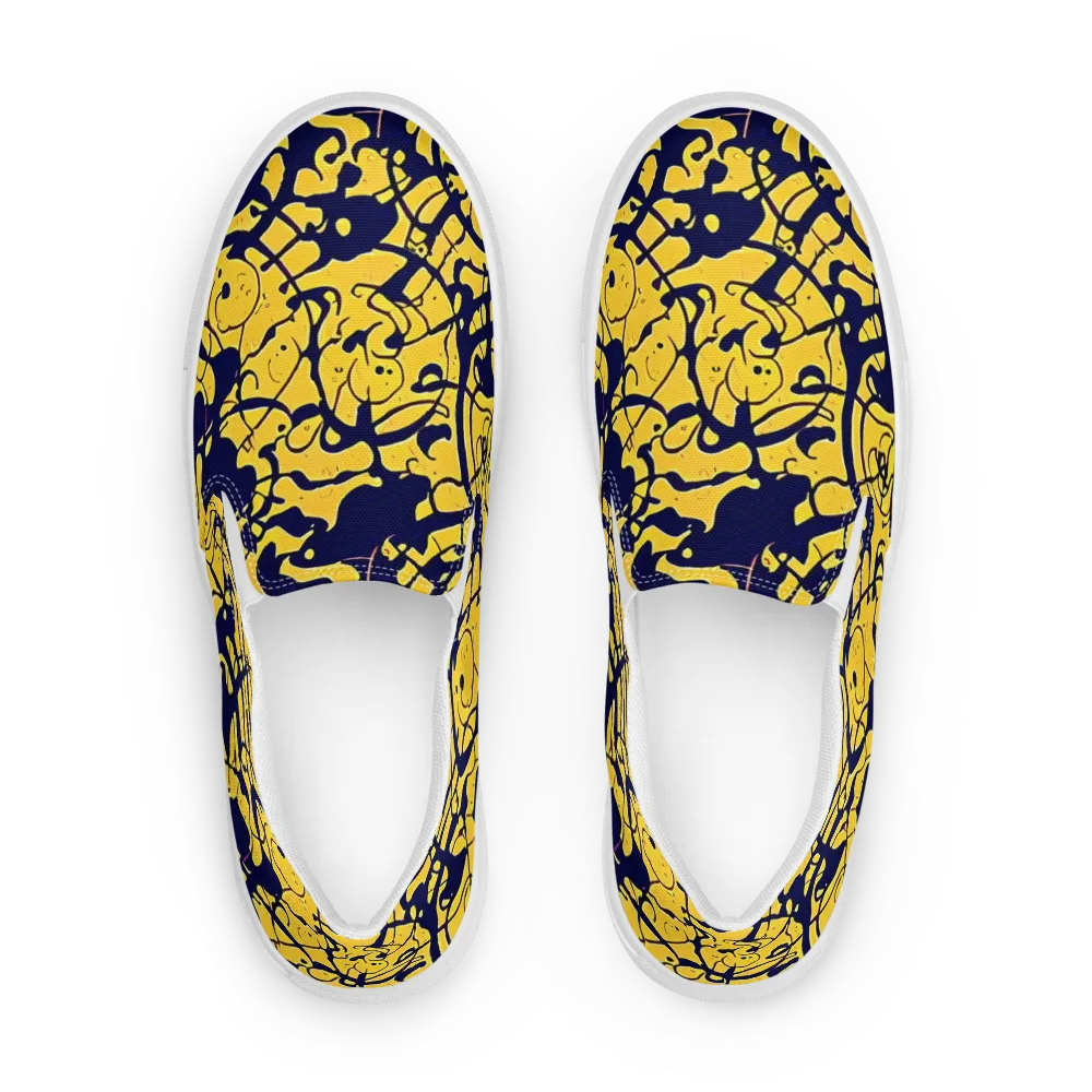 Golden Oddity on Men's Slip-On Canvas Shoes — Front