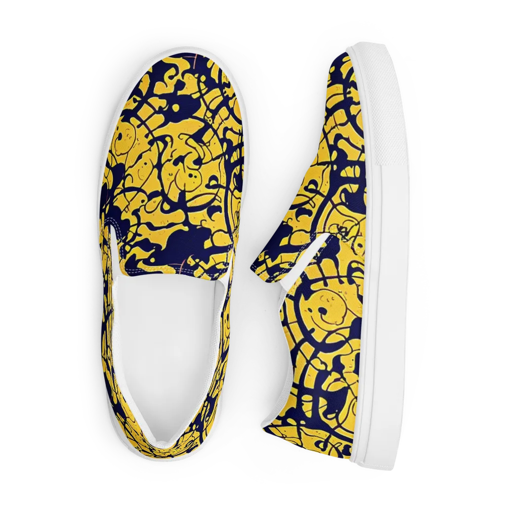 Golden Oddity on Men's Slip-On Canvas Shoes — Front