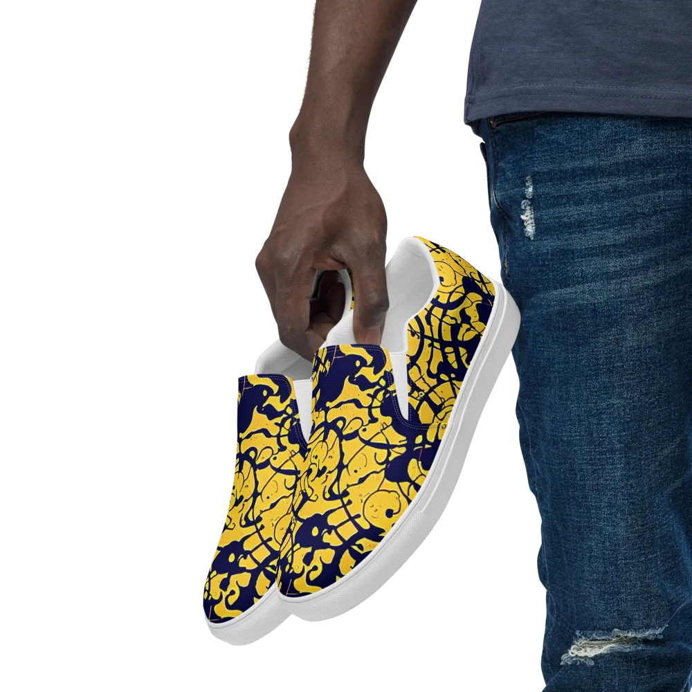 Golden Oddity on Men's Slip-On Canvas Shoes — Left Front