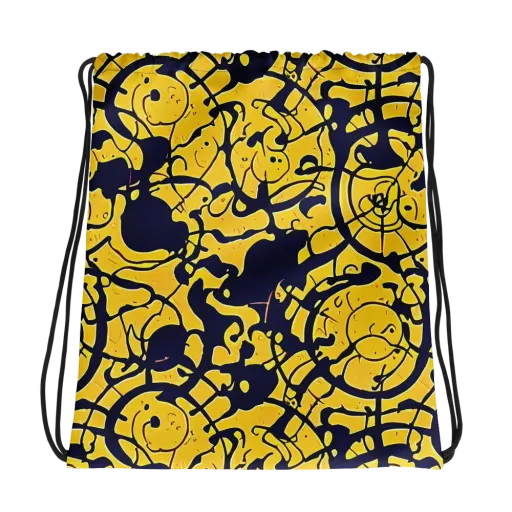 Golden Oddity on a Drawstring Bag