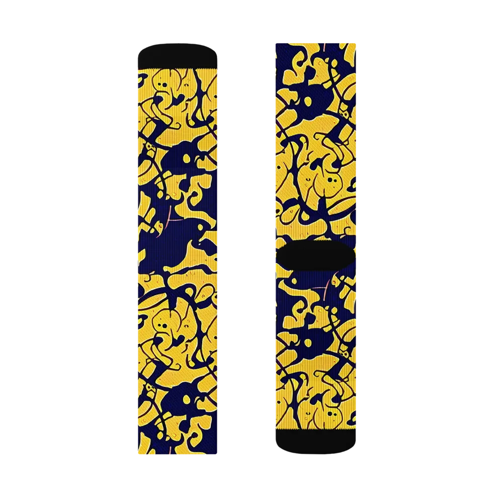 Golden Oddity on Socks — Right Sock