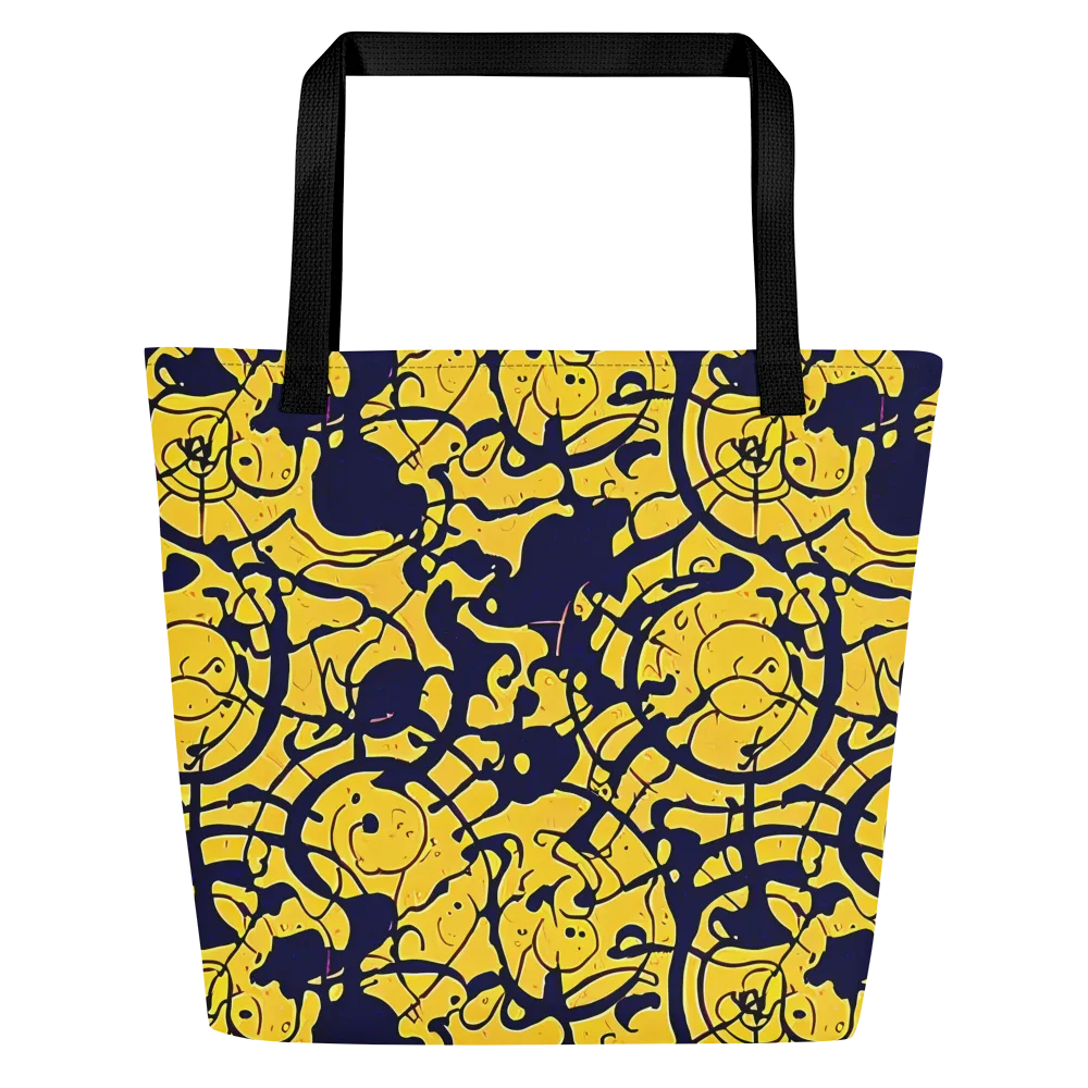 Golden Oddity on Large Tote Bag W/ Pocket — Front
