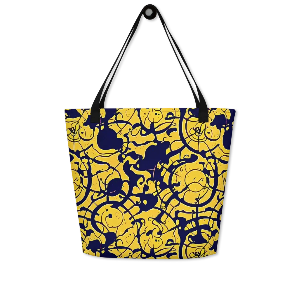Golden Oddity on Large Tote Bag W/ Pocket — Front