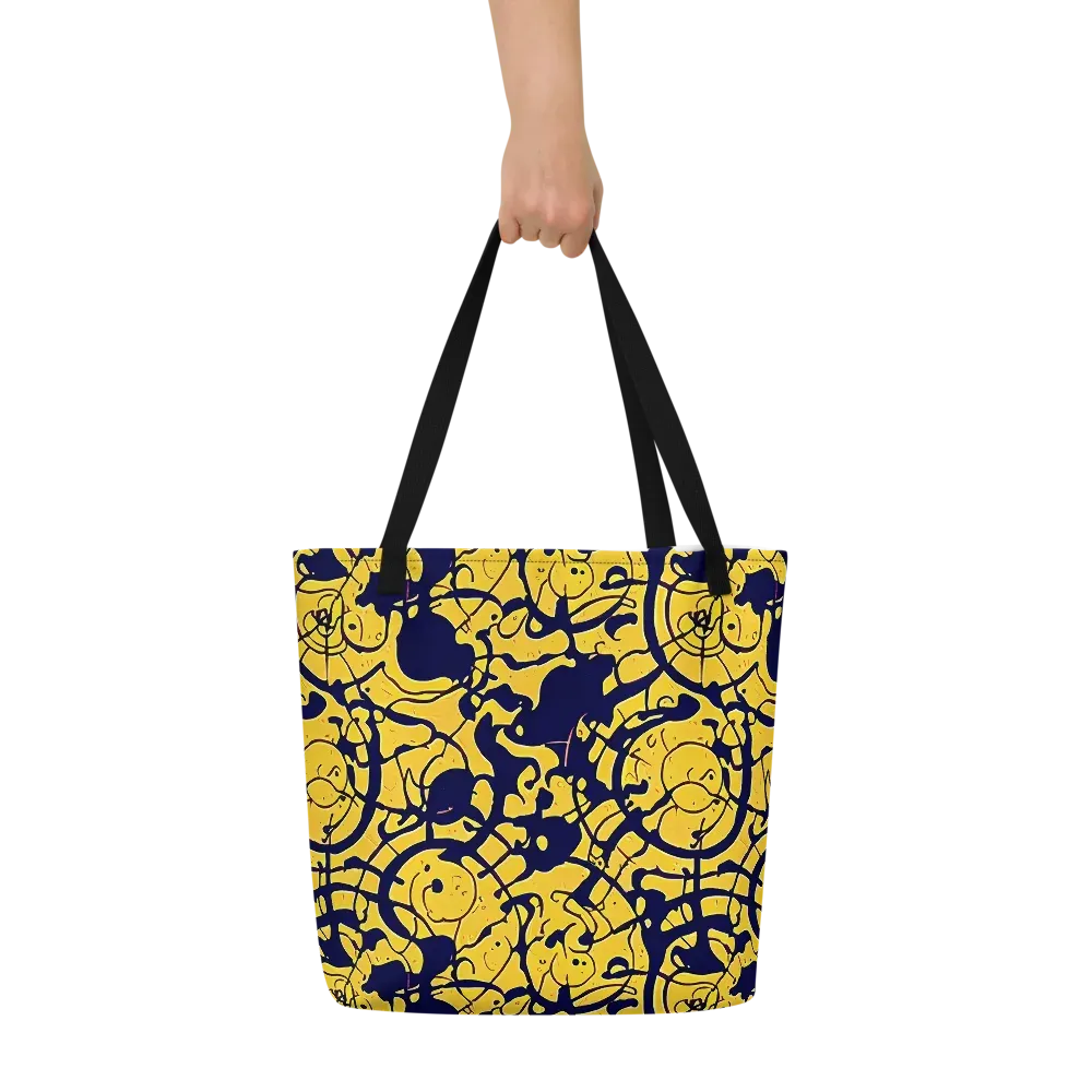 Golden Oddity on Large Tote Bag W/ Pocket — Front