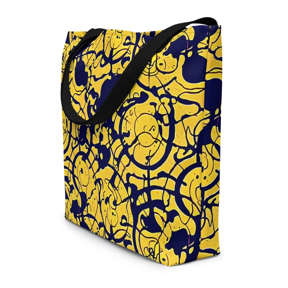 Golden Oddity on Large Tote Bag W/ Pocket — Front