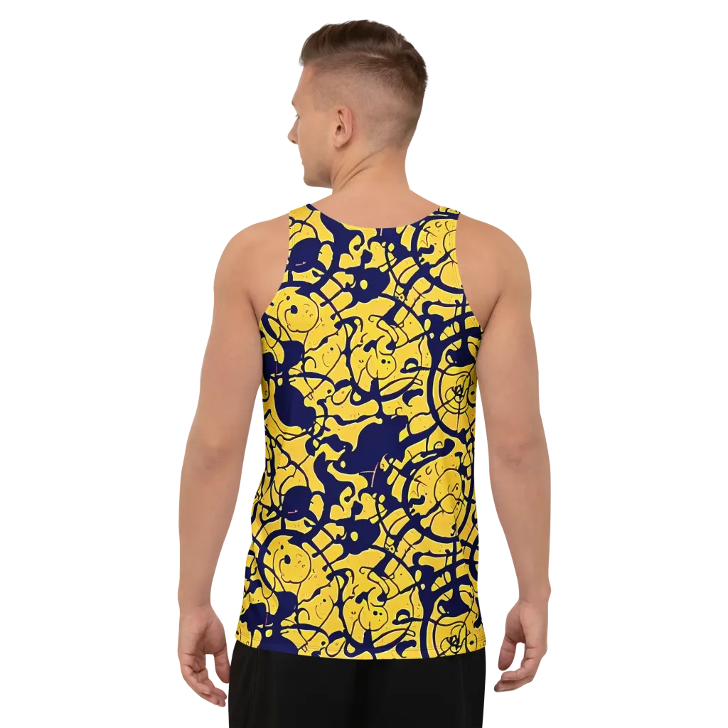 Golden Oddity on Men's Tank Top — Back