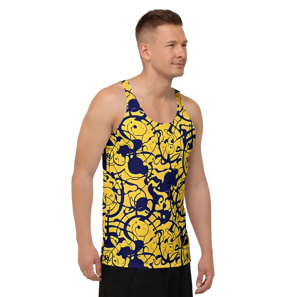 Golden Oddity on Men's Tank Top — Right Front