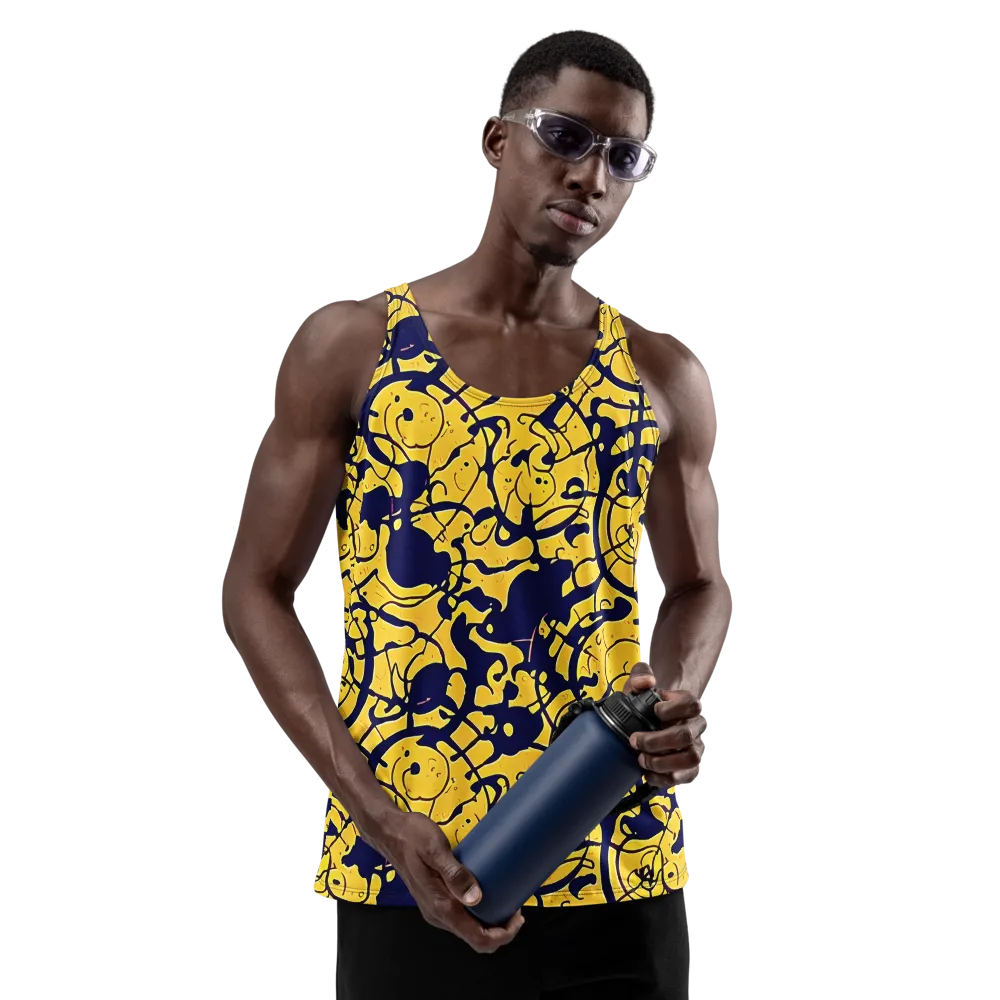 Golden Oddity on Men's Tank Top — Front